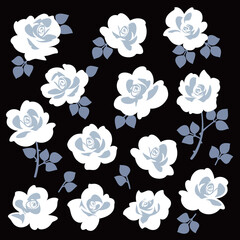 Abstract flower material ideal for textile design,