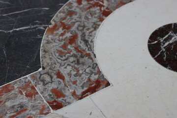 Pattern on a marble floor