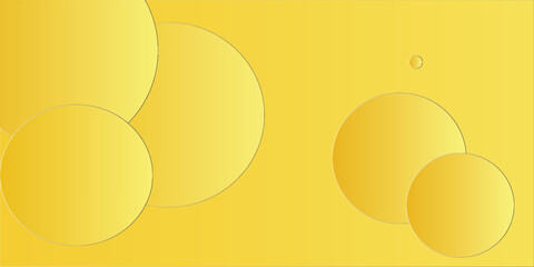 yellow bacground with smooth circle. eps 10 © Mahfud