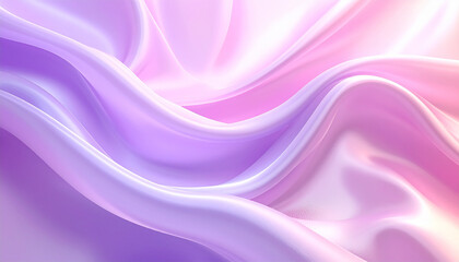 Obraz premium 紫とピンクの柔らかな波が交差する抽象背景