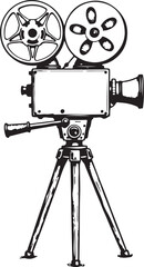 Obraz premium movie camera icon