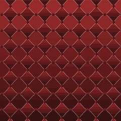 Obraz premium Luxurious Deep Red Quilted Upholstery Texture