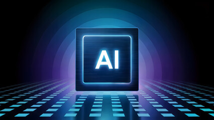 Modern AI technology glows with promise showcasing innovative future solutions and digital transformation