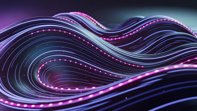 Modern abstract network with glowing lines and nodes for technology or futuristic concepts and vibrant designs