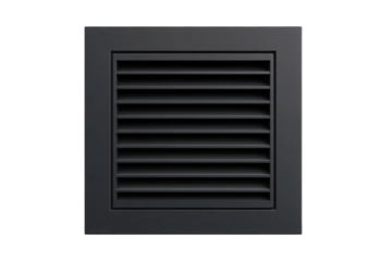 Sleek black air vent design featuring horizontal slats enhances modern interior aesthetics