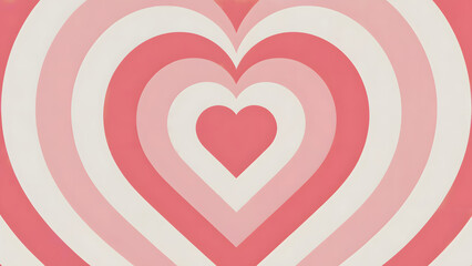 Modern heart pattern background in pretty pastel pinks for Valentine's Day cards and designs