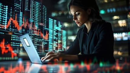 Professional woman managing business transactions for digital nomads career planning.