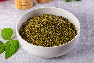 Raw dry green mash bean