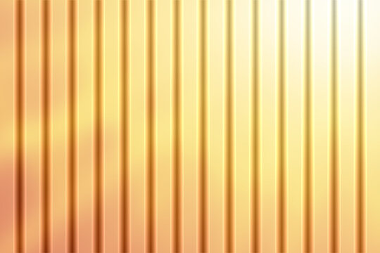 Warm golden abstract background with vertical parallel lines and gradient light textured effect illustration