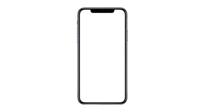 Mobile phone silhouette isolated on transparent background - Powered by Adobe