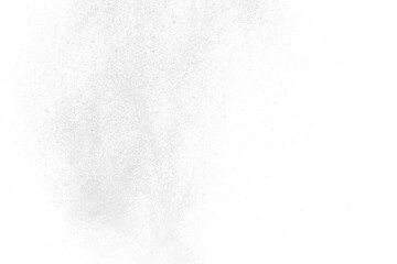 a white flying snow on the transparent background