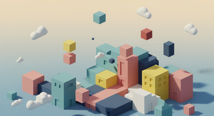 Obraz premium abstract city background