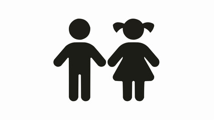 Children icon stock illustration