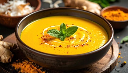 Creamy Pumpkin Soup.