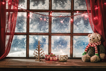 ugly sweaters christmas party background