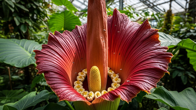 Elegance of the Titan Arum: A Rare Exotic Bloom