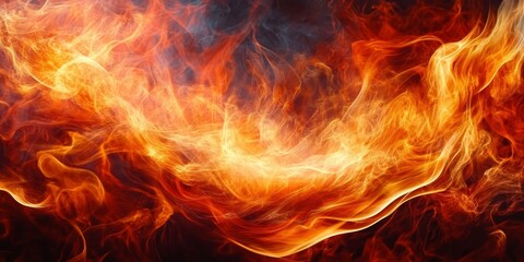 Fototapeta premium Vibrant Abstract Flames and Fiery Textures Creating a Dynamic Inferno Background for Unique Artistry