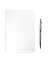Naklejka premium An image of a A4 Paper isolated on a white background