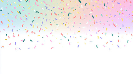 Obraz premium A gentle pastel confetti burst with a clean modern New Year aesthetic.