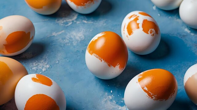 easter eggs in a row