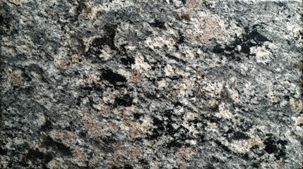 Fototapeta premium Granite surface macro shot with gray and black mineral specks