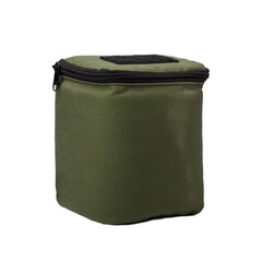 Green bag isolated on a white background. Clipping path included.