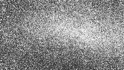 Black and white speckled texture with gradient from dark to light abstract background