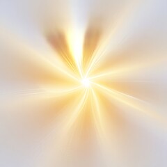 Obraz premium Bright golden sunburst effect with soft light rays and blurred background