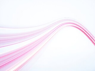 Soft pink and white abstract flowing waves on white background