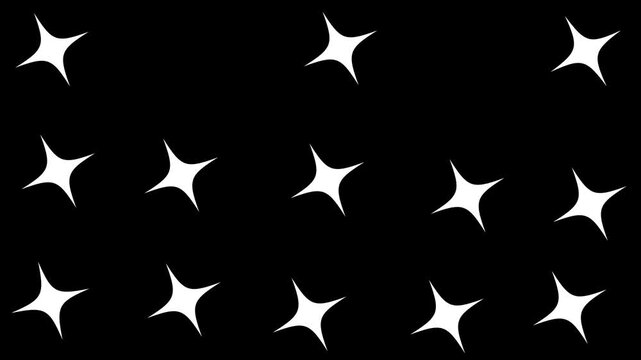 sparkling stars Shine animation,Sparkle twinkling star animation video,Glow twinkle movement timeline,Star twinkling,shiny Optical flare light with sparkle rays on black screen backgroun.4K