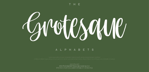Simple typeface design. Minimalist fashion design typography. Fonts set uppercase design vector.