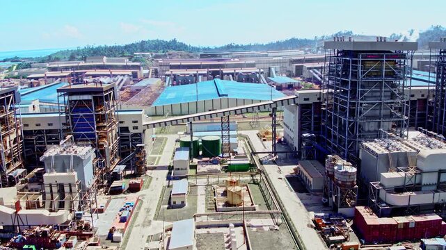 Industrial Construction Site and Manufacturing Complex Under Development in Indonesia