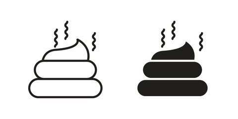 Dung icon template color editable. for graphic and web design.