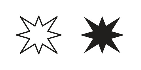 Explosion icon template color editable. for graphic and web design.