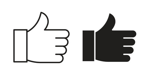 Like button icon template color editable. for graphic and web design.