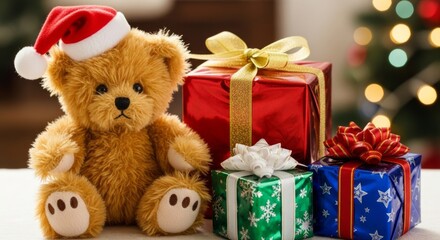 christmas teddy bear