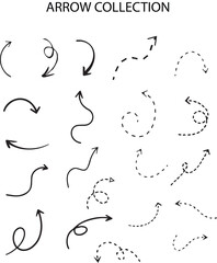 Hand-drawn arrow collection