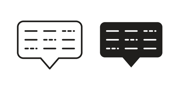 Morse code icon template color editable. for graphic and web design.