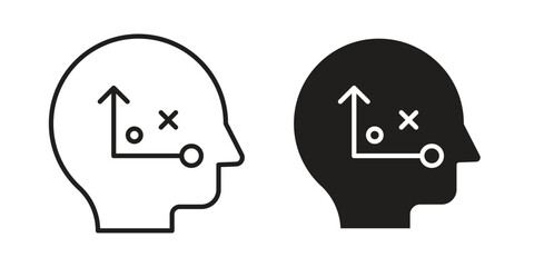 Strategical planning icon template color editable. for graphic and web design.