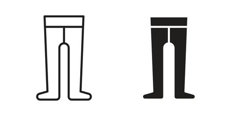 Tights icon template color editable. for graphic and web design.