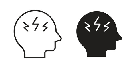 Trauma icon template color editable. for graphic and web design.