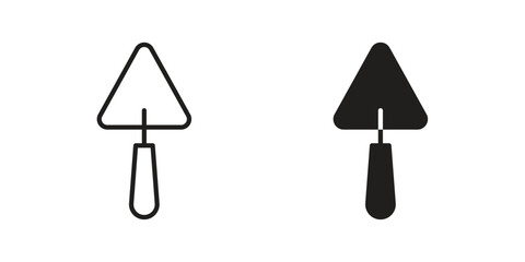 Trowel icon template color editable. for graphic and web design.
