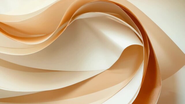 A striking example of abstract art featuring swirling copper sculptures in a spiral design.