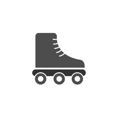 Roller Skates Icon Flat Graphic Design - vector Illustration