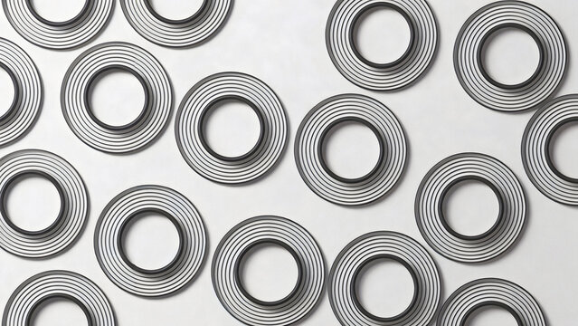 Elegant geometric pattern with concentric circles for modern design projects and sophisticated backgrounds