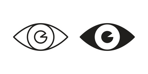 Visualization icon template color editable. for graphic and web design.