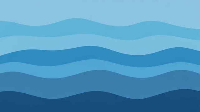 abstract wave animation loop | flat horizontal wave lines seamless motion | aesthetic blue wave background