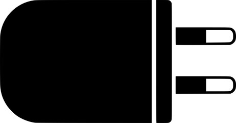 Charger Plug Silhouette Illustration