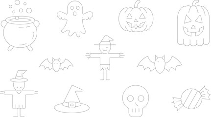 set of hand drawn illustrations