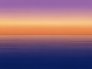 Obraz premium Abstract Horizon with Water and Sunset Sky ocean